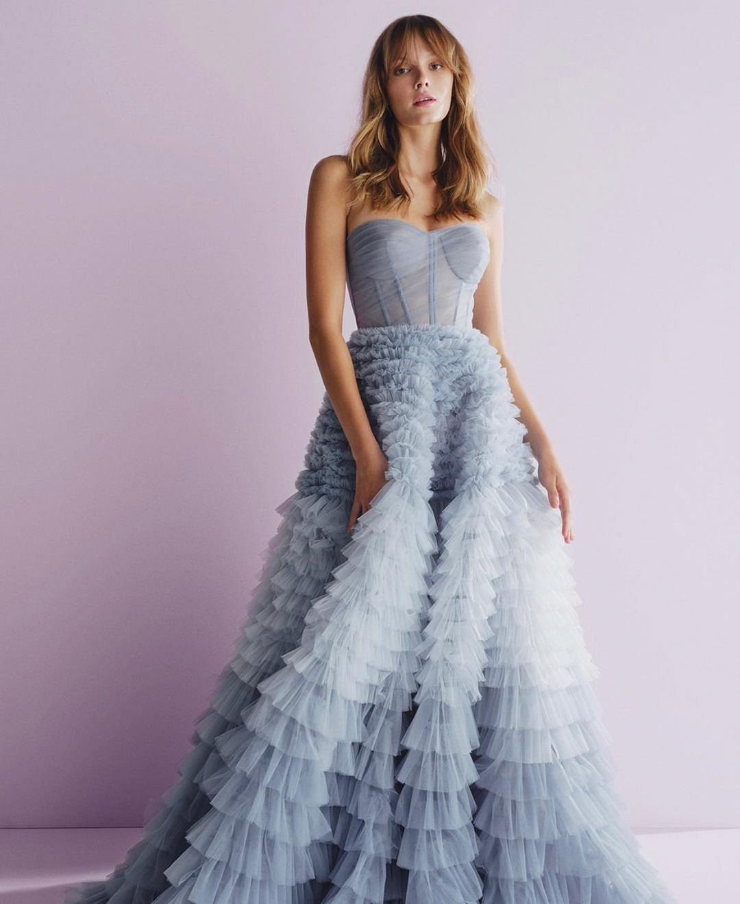 Light Blue Strapless